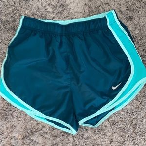 blue nike shorts